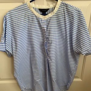 J.Crew Stripe Popover Shirt